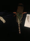 Complete Smudge Kit: Abalone Shell, Stand, Sage, Traditional Feather. Energy Cleansing.