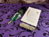 Smudge Kit: Black feather and Sage. Green Accent. Cleansing Energy.