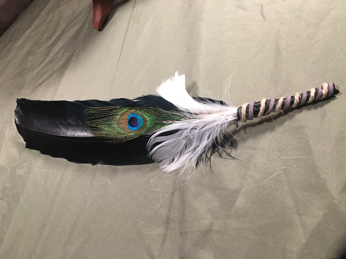 Complete Smudge Kit: Abalone Shell, Stand, Sage, Traditional Black Feather. Clear Bad Energy